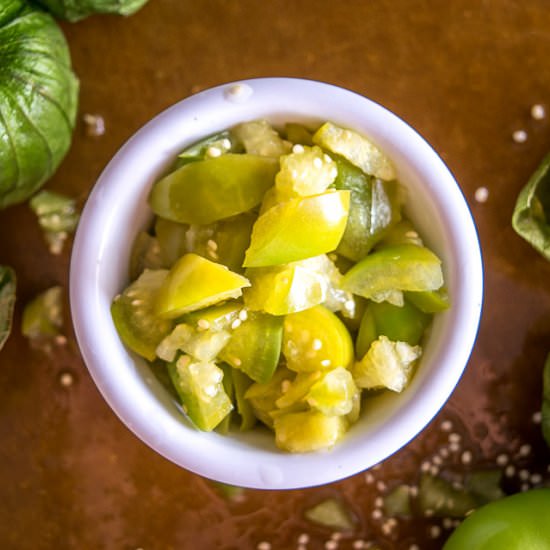 Pickled Tomatillos