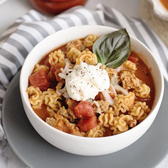 Stove Top Lasagna Soup