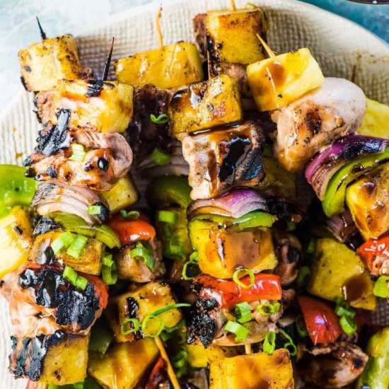 Hawaiian Chicken Skewers