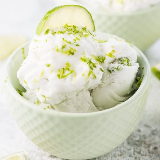 Lime Coconut Ice Cream