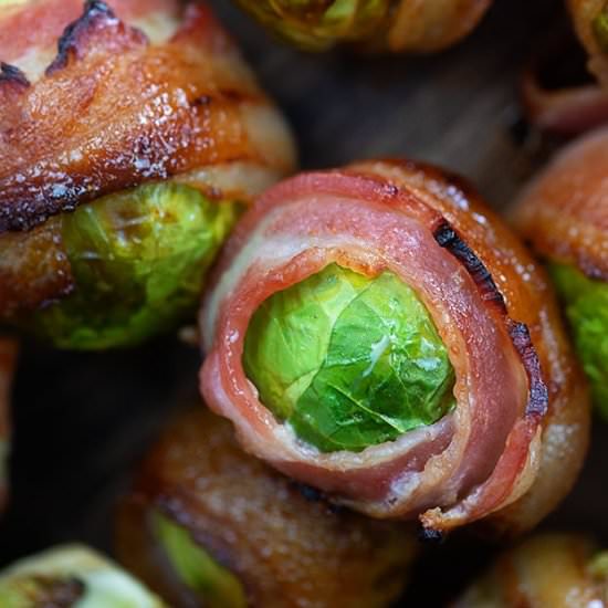 BACON WRAPPED BRUSSEL SPROUTS