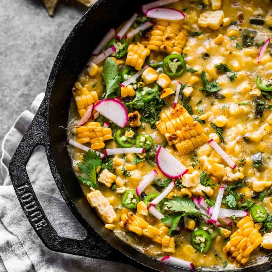 Mexican Corn Queso Dip