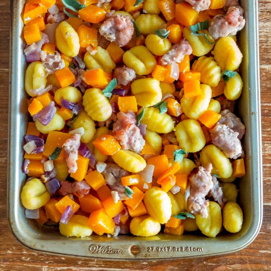 Roasted gnocchi & butternut squash