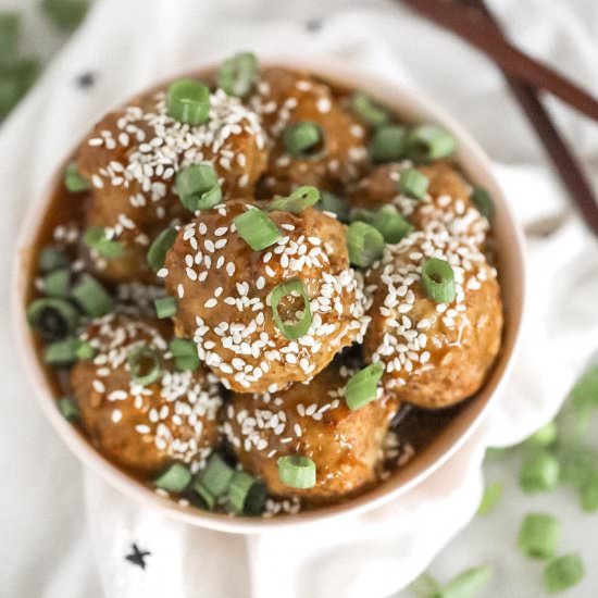 Orange Chicken Meatballs