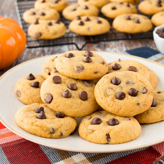 pumpkin chocolate chip cookies