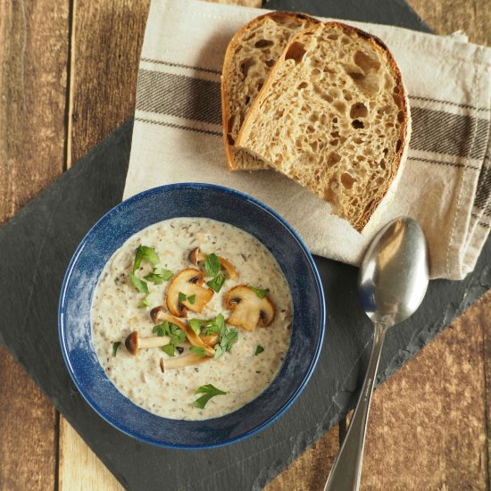 Creamy Mushroom Potage Soup