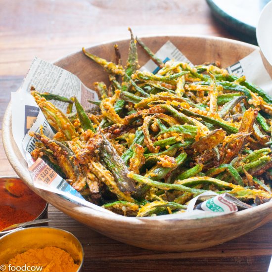 Kurkure Bhindi Fry (Okra)