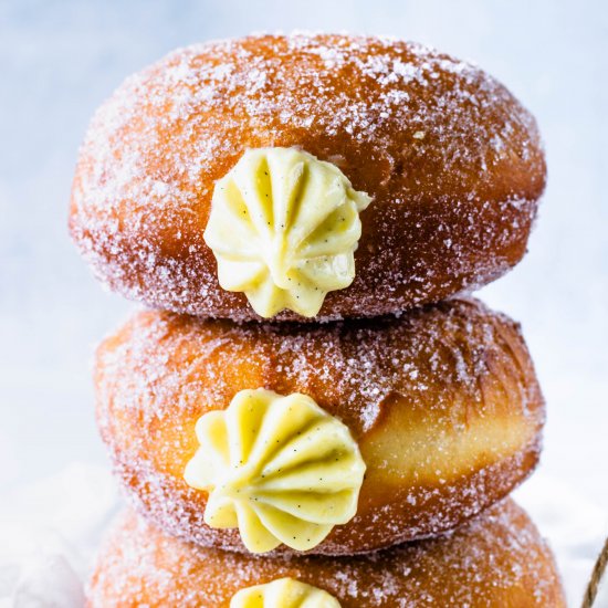 Bavarian Cream Donuts