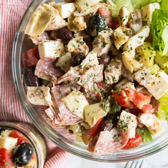 Mason Jar Antipasto Salad