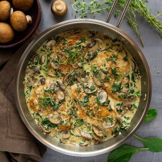 Creamy Parmesan Mushroom Chicken