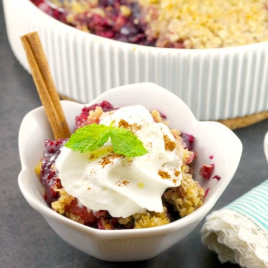 Easy Triple Berry Crumble