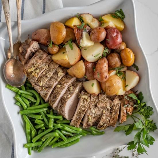 SlowCooker Pork Loin & Potatoes