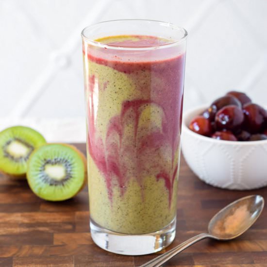 Dairy Free Cherry Kiwi Smoothie