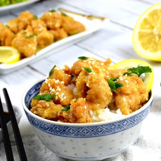 Chinese lemon chicken