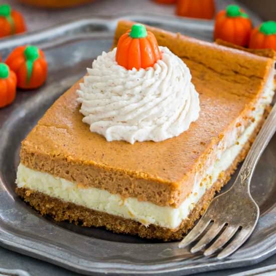 Ultimate Pumpkin Cheesecake Bars