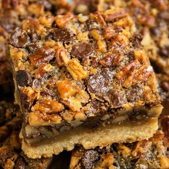 Chocolate Pecan Pie Bars