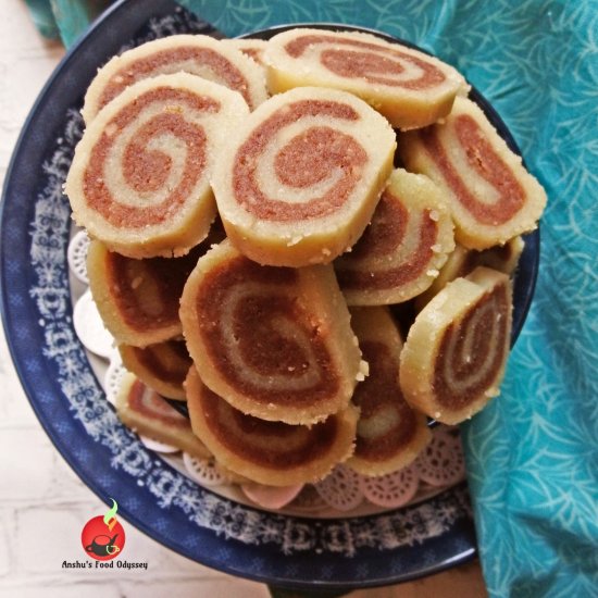 Almond Choco Pinwheels [Fudge]