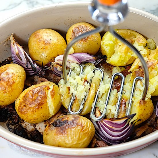 Rosemary Smashed Potatoes