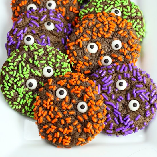 Chocolate Sprinkle Monster Cookies