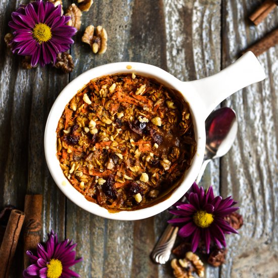 Carrot Cake Baked Oats