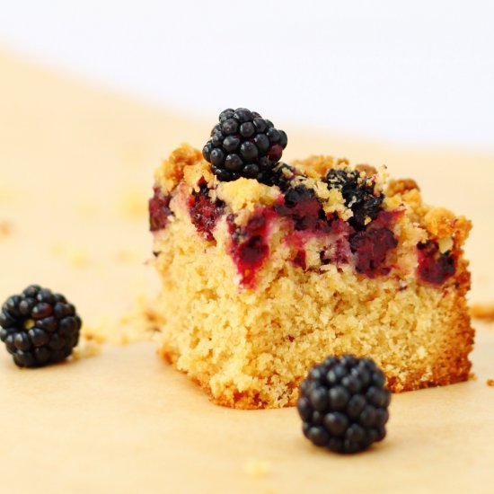 Blackberry and Coconut Tray Bake