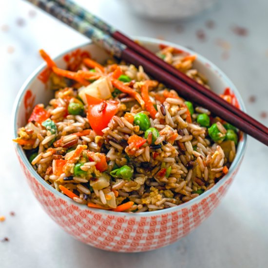 Vegetable Fried Brown Rice