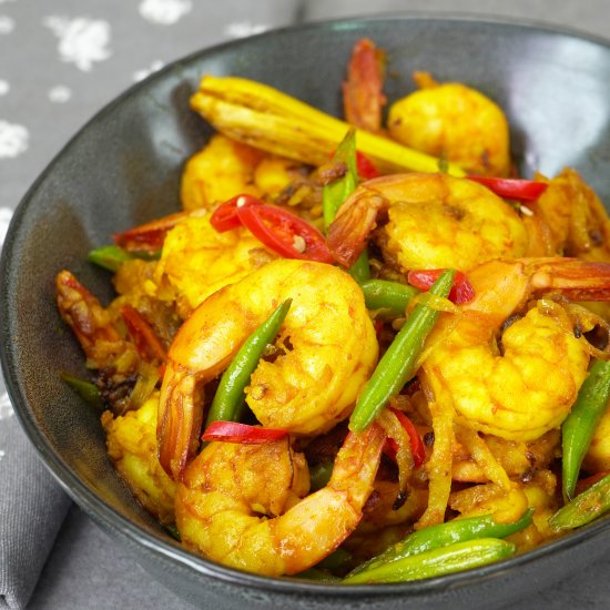 Turmeric Fried Shrimps