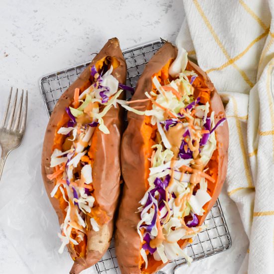 Thai Stuffed Sweet Potatoes