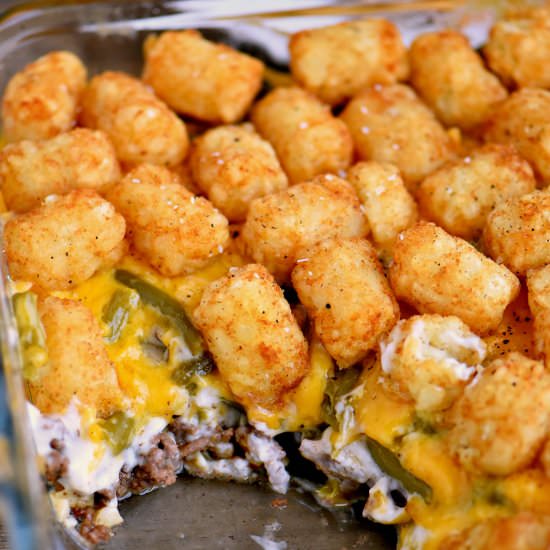 The BEST Tater Tot Casserole