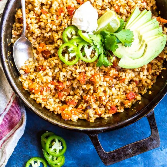 Keto Mexican Cauliflower Rice