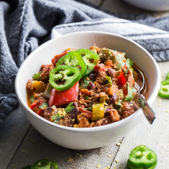 Instant Pot Spicy Vegan Chili