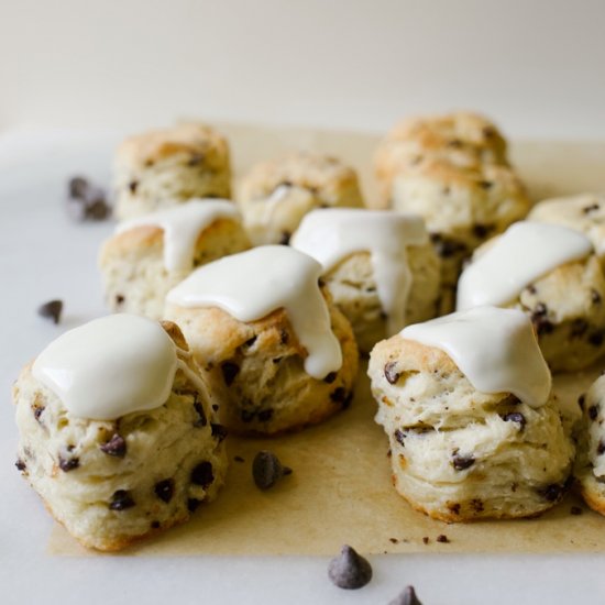 Cream Cheese Chocolate Chip Biscuit