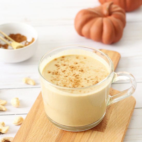 Cashew coffee pumpkin spice latte