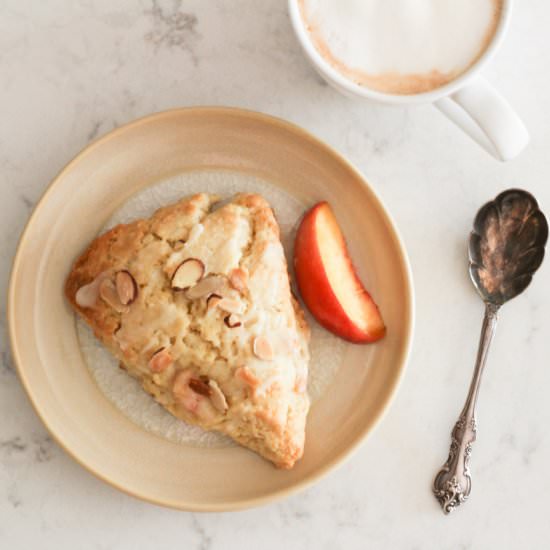 Almond Peach Scones