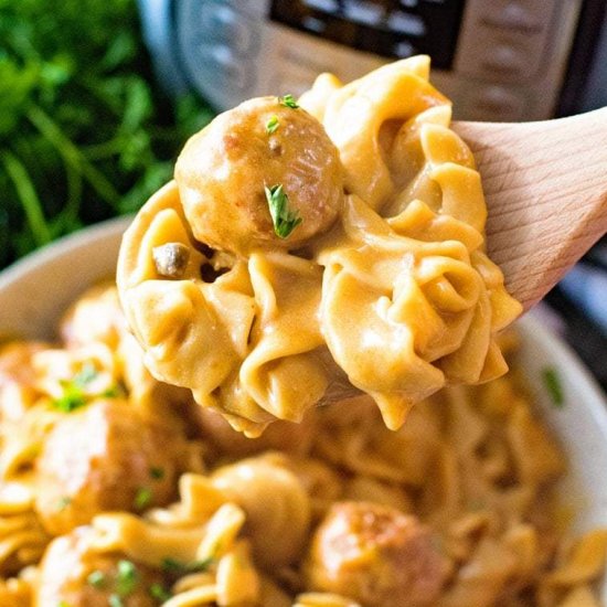 Pressure Cooker Swedish Meatballs