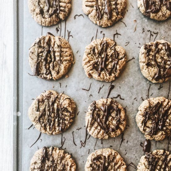 3-Ingredient Tahini Cookies