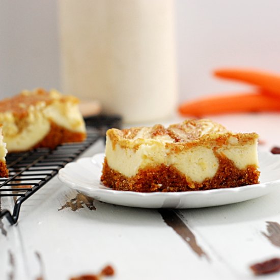 Carrot Cake Cheesecake Bars