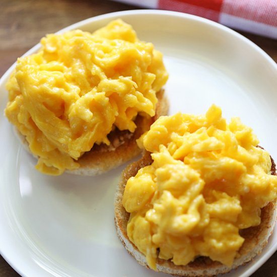 soft scrambled eggs