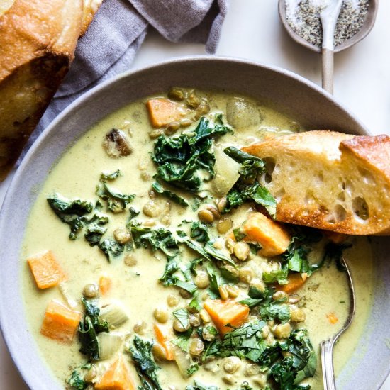 Coconut Curry Lentil Soup