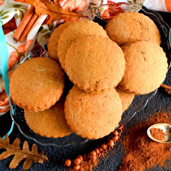 Pumpkin Spice Molasses Tea Biscuits