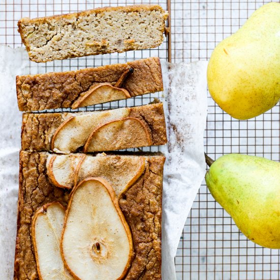 Gluten Free Spiced Pear Bread