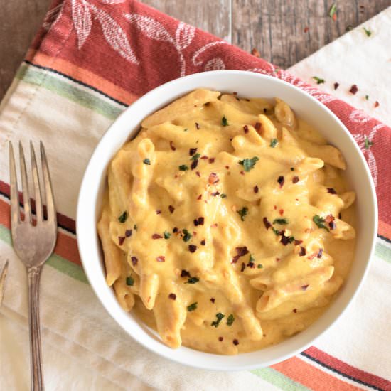 Creamy Pumpkin Parmesan Pasta