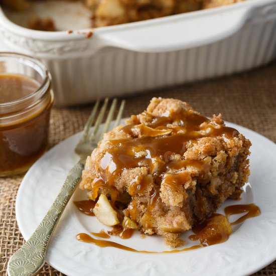 Apple Cake with Butterscotch Sauce