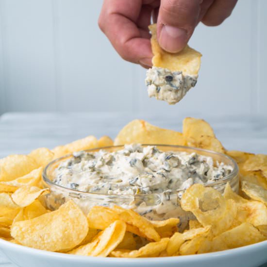 Charred scallion and jalapeno dip