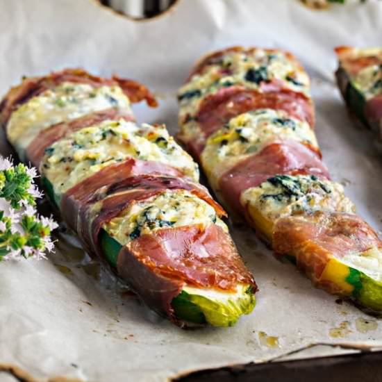 Cheesy Stuffed Zucchini Boats