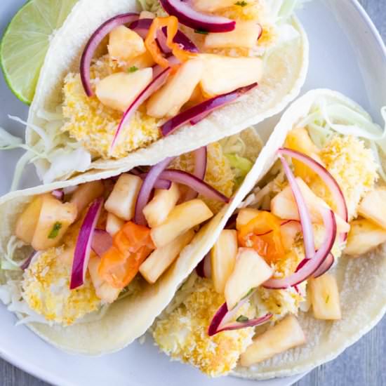 Panko Baked Fish Tacos