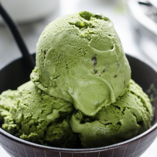 Matcha Chocolate Chunk Ice Cream