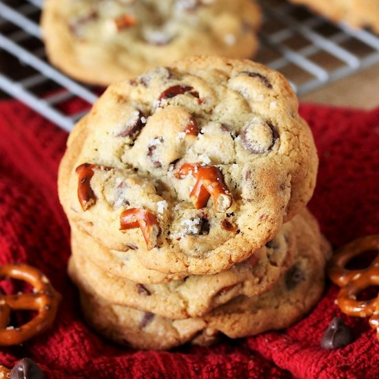 Pretzel Chocolate Chip Cookies