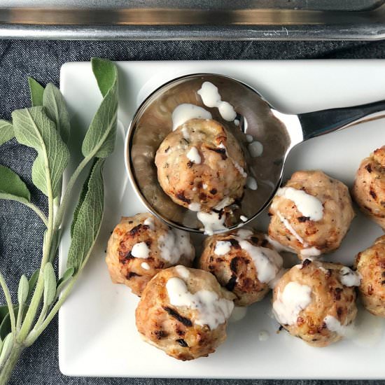 Sheet-Pan Chicken Meatballs