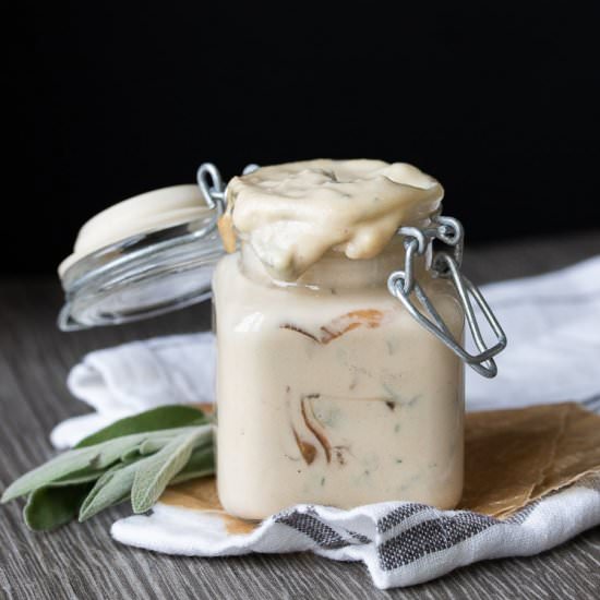 Caramelized Onion Aioli with Sage